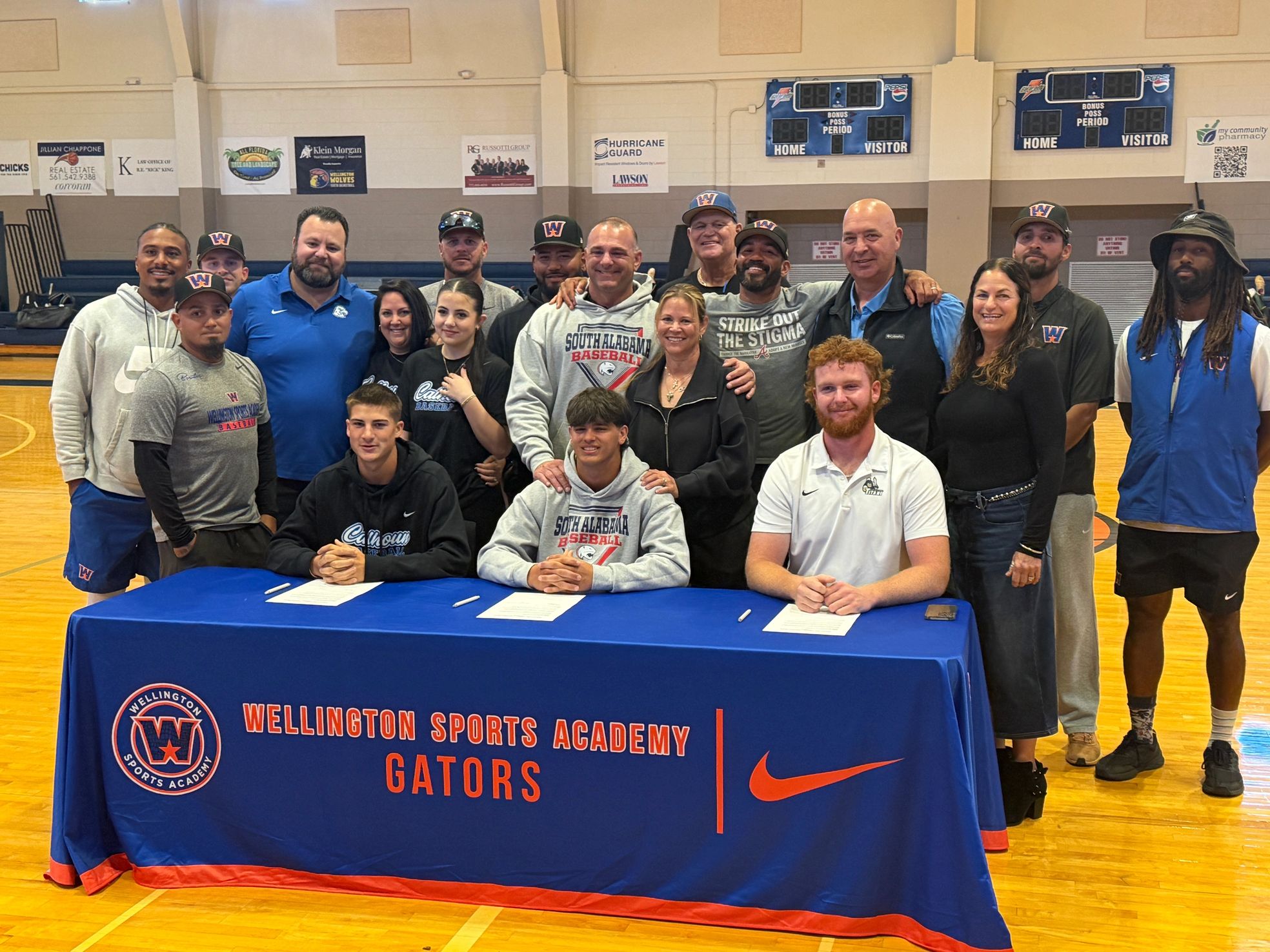 Wellington Sports Academy student-athletes at National College Signing Day